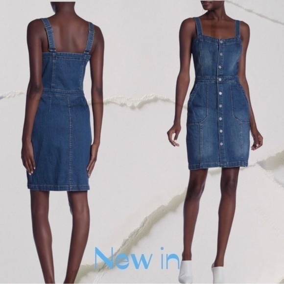 Denim button dress - Picture 3 of 3